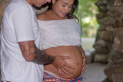 ensaio gestante Rio de Janeiro, Jardim Botânico, a espera da Ísis'